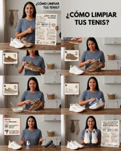 proceso de como cuidar tus tenis